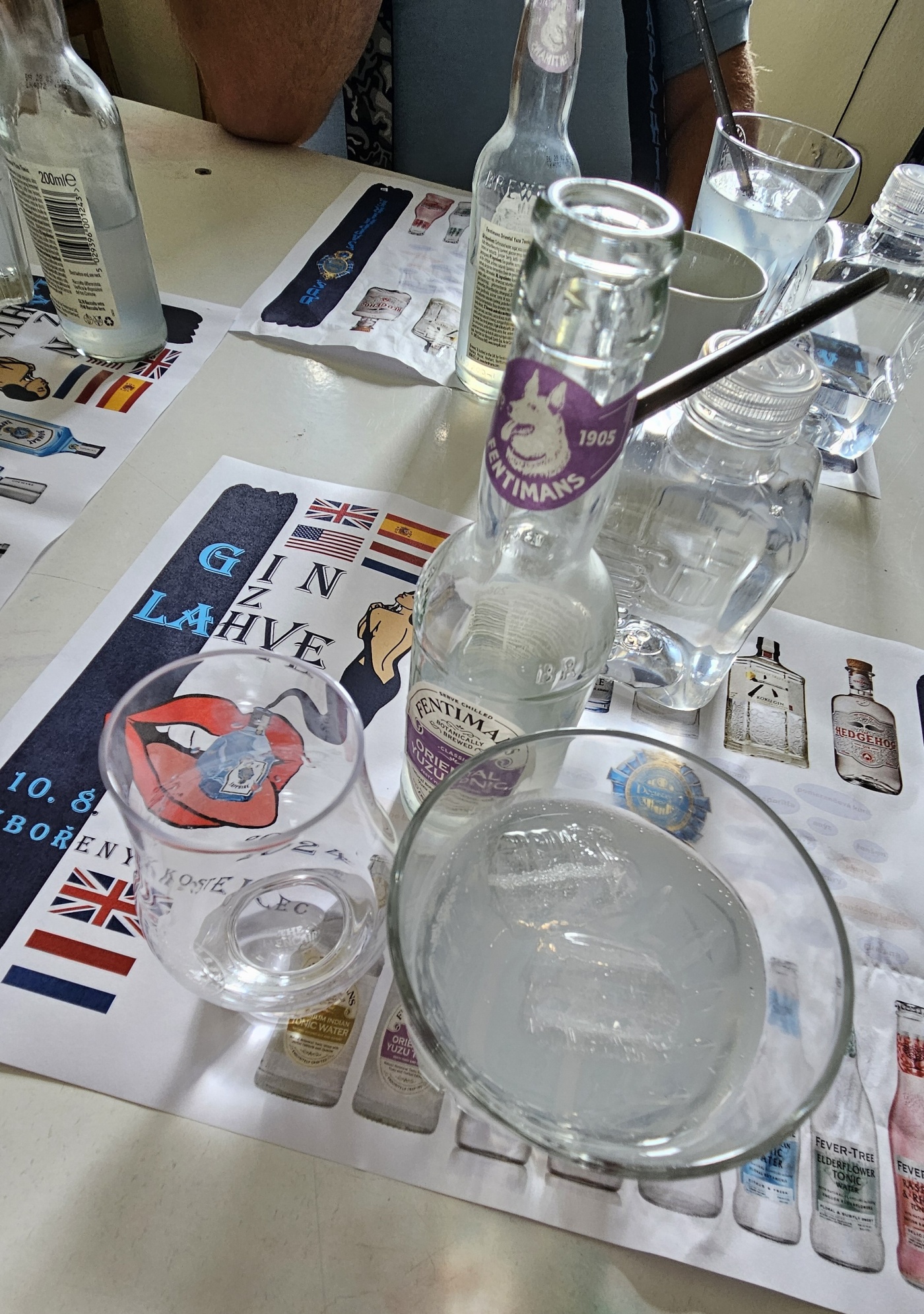 Degustace DDS # 7 - Gin z l�hve
Zbo�en� Kostelec - 10.8.2024
DDS SSaM (Divize degusta�n�ch specialist� Spolku Sb�ratel� alkoholick�ch Miniatur)
Bombay Saphire London Dry Gin - Aviation American Gin batch distilled - Gin Mare - Ron Jeremy aka The Hedgehog Gin - The Japanese craft gin Roku Gin - Jan II Gin
