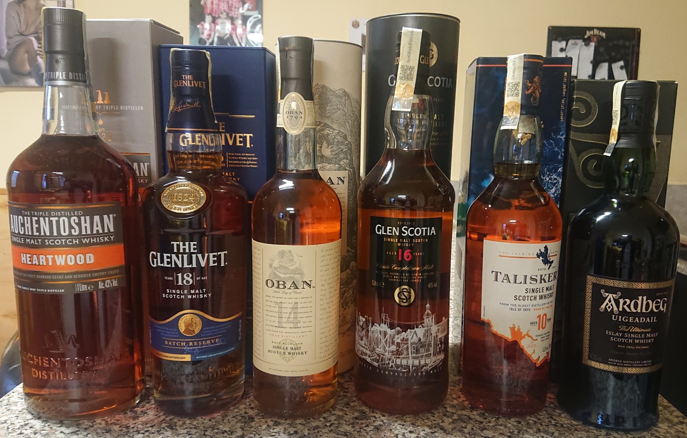 Degustace DDS # 2 - Letem (nejen) skotsk�m whisky sv�tem
Zbo�e��k (Zbo�en� Kostelec) - 27.11.2021
DDS SSaM (Divize degusta�n�ch specialist� Spolku Sb�ratel� alkoholick�ch Miniatur)
Auchentoshan Heartwood - The Glenlivet 18yo - Oban 14yo - Glen Scotia 16yo - Talisker 10yo - Ardbeg Uigeadail