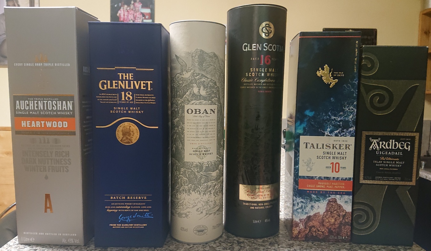 Degustace DDS # 2 - Letem (nejen) skotsk�m whisky sv�tem
Zbo�e��k (Zbo�en� Kostelec) - 27.11.2021
DDS SSaM (Divize degusta�n�ch specialist� Spolku Sb�ratel� alkoholick�ch Miniatur)
Auchentoshan Heartwood - The Glenlivet 18yo - Oban 14yo - Glen Scotia 16yo - Talisker 10yo - Ardbeg Uigeadail