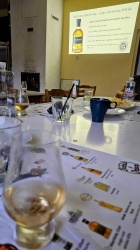 Degustace DDS # 5 - Vy(Whi)sok� �kola �ivota
Zbo�en� Kostelec - 12.8.2023
DDS SSaM (Divize degusta�n�ch specialist� Spolku Sb�ratel� alkoholick�ch Miniatur)
Whisky Ginger (Tullamore Dew) - Old Fashioned (Jack Daniel`s) - Dimple 15yo blended whisky - Glenfiddich 12yo single malt whisky - Aberfeldy 12yo single malt whisky - Arran Sauternes cask finish single malt whisky - Penicillin (Ballantines fines`t, Laphroaigh islay single malt scotch whisky) - Highland Park 12yo single malt whisky - Kilchoman Machir Bay single malt whisky - Port Charlotte Heavily Peated single malt whisky