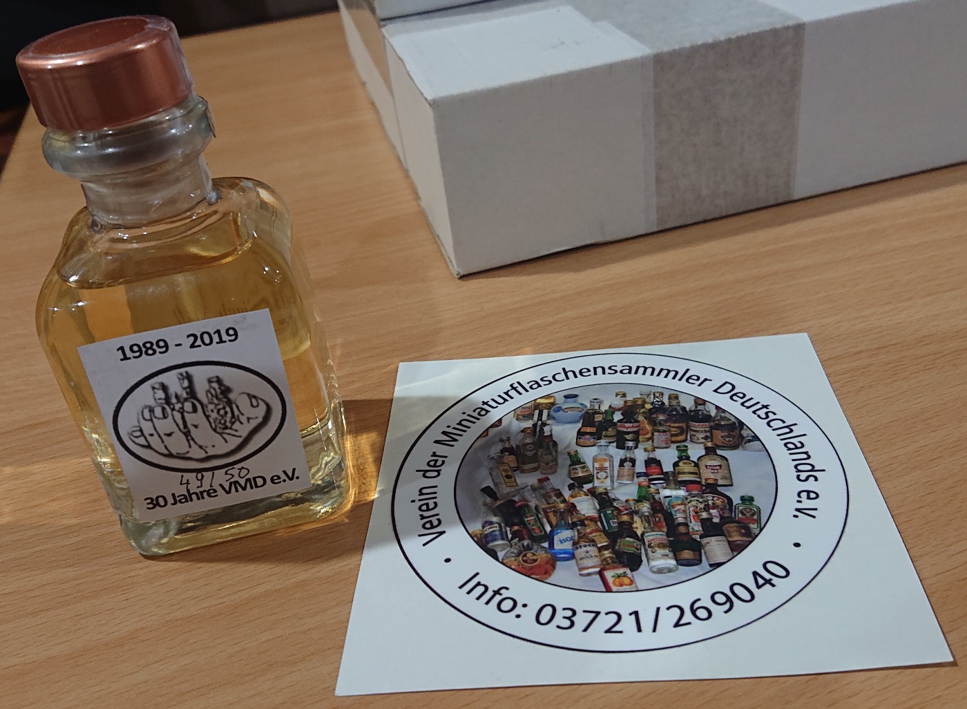 Burza minif�a�ti�iek alkoholu - Minibottles collectors meeting
Praha - 26.11.2022
SSaM - Spolek Sb�ratel� alkoholick�ch Miniatur
30 Jahre VMD e.V.
Verein der Miniaturflaschensammler Deutschlands e.V.